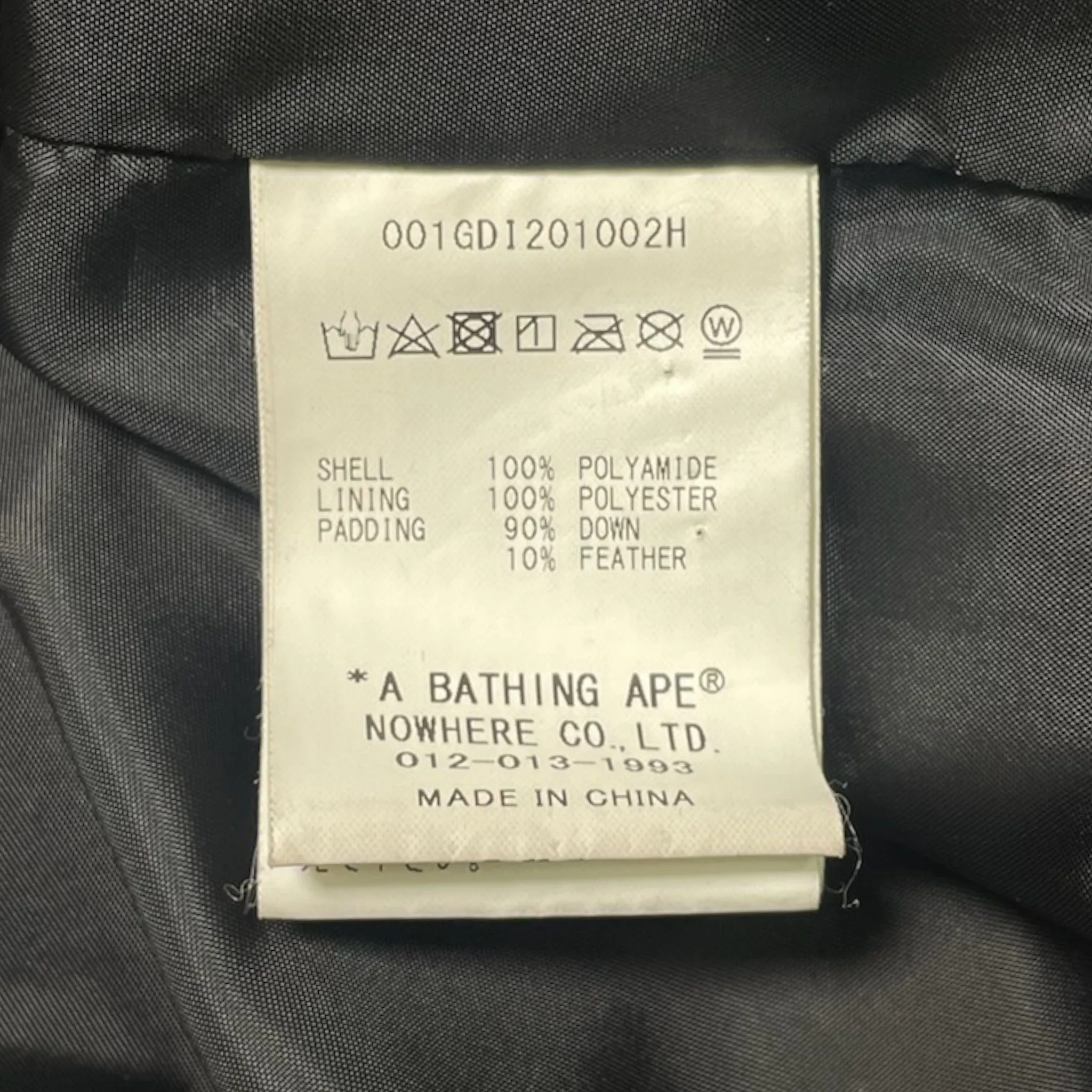 BAPE 1st Camo Down Jacket Green