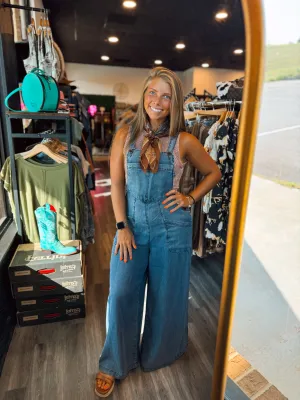 Chambray Denim Overalls