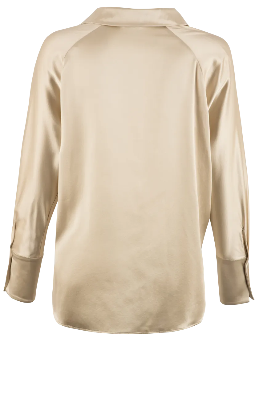 Diomi Long Sleeve Silk Top