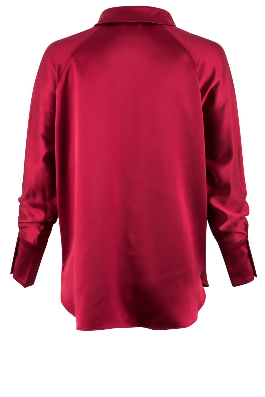 Diomi Long Sleeve Silk Top