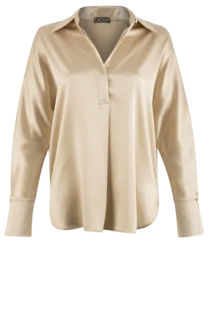 Diomi Long Sleeve Silk Top