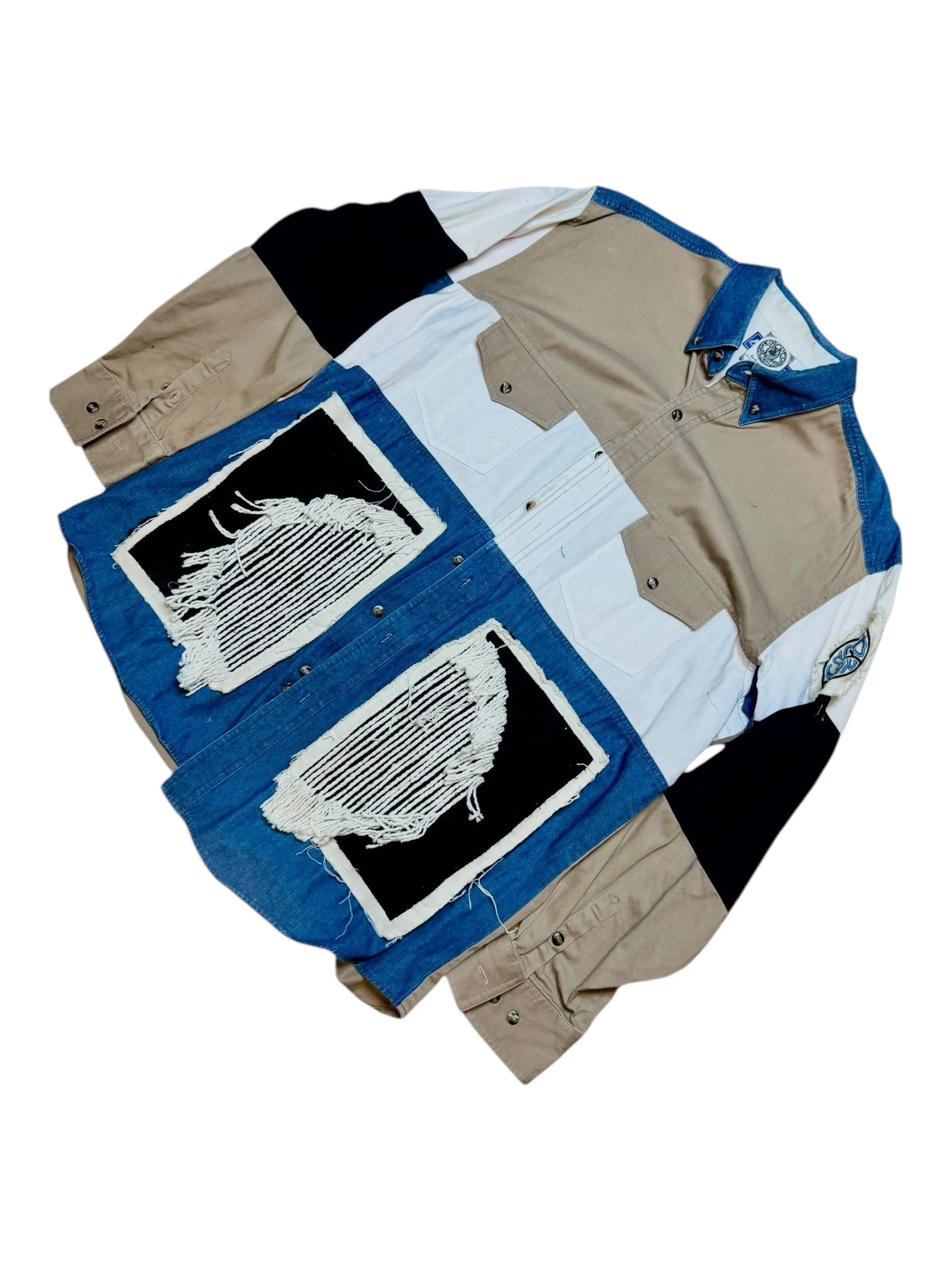 “Fringes” Canvas Button Down