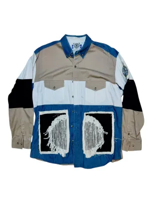 “Fringes” Canvas Button Down