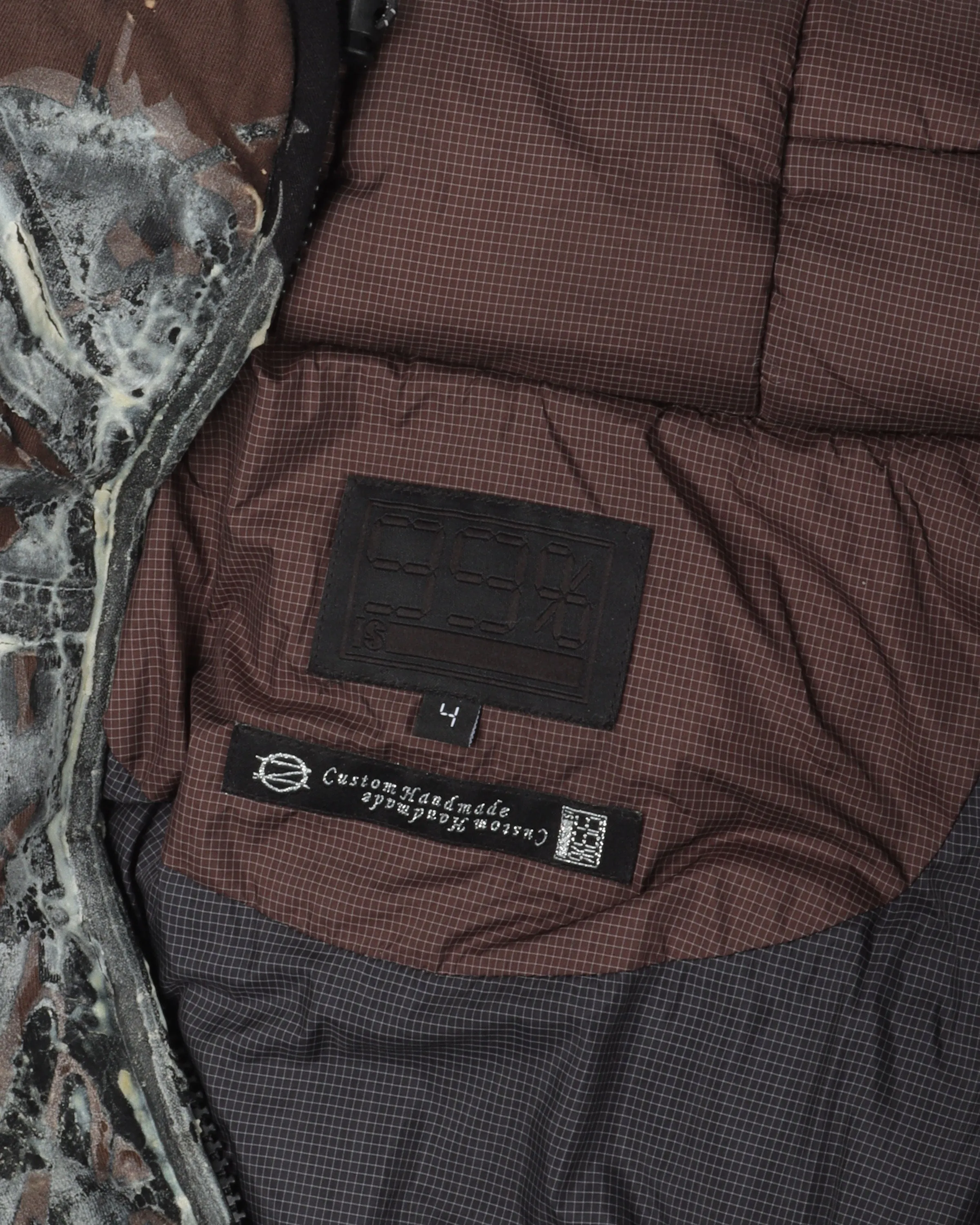 FW20 "ATT1%TUDE" Embellished Hooded Puffer Jacket