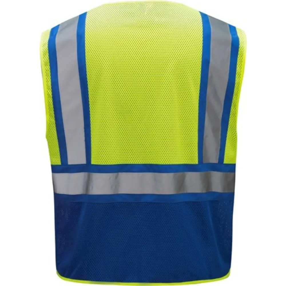 GSS 3131 Blue Trim Enhanced Visibility Safety Vest
