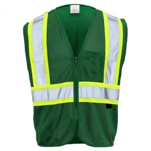 GSS 3136, Enhanced Visibility Safety Vest, Dark Green