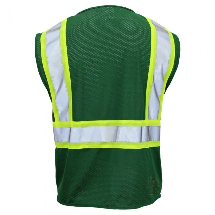 GSS 3136, Enhanced Visibility Safety Vest, Dark Green