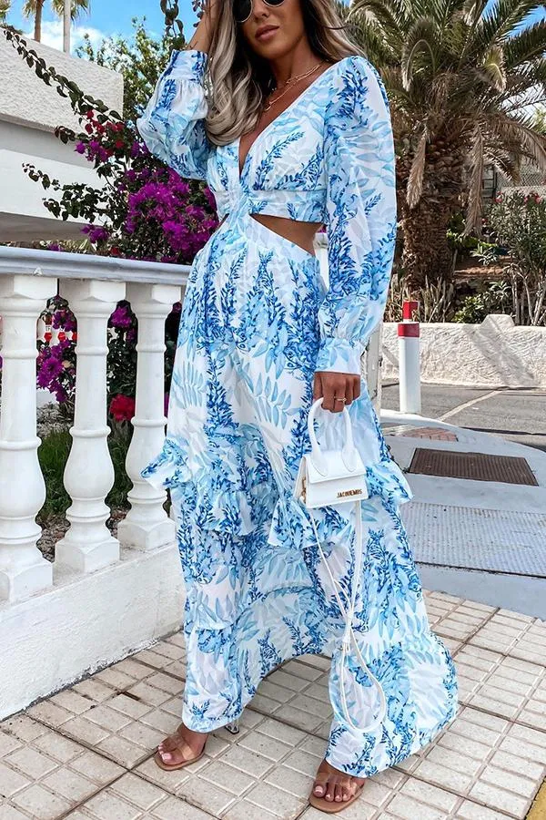 Lilipretty Oceans of Love Cutout Maxi Dress