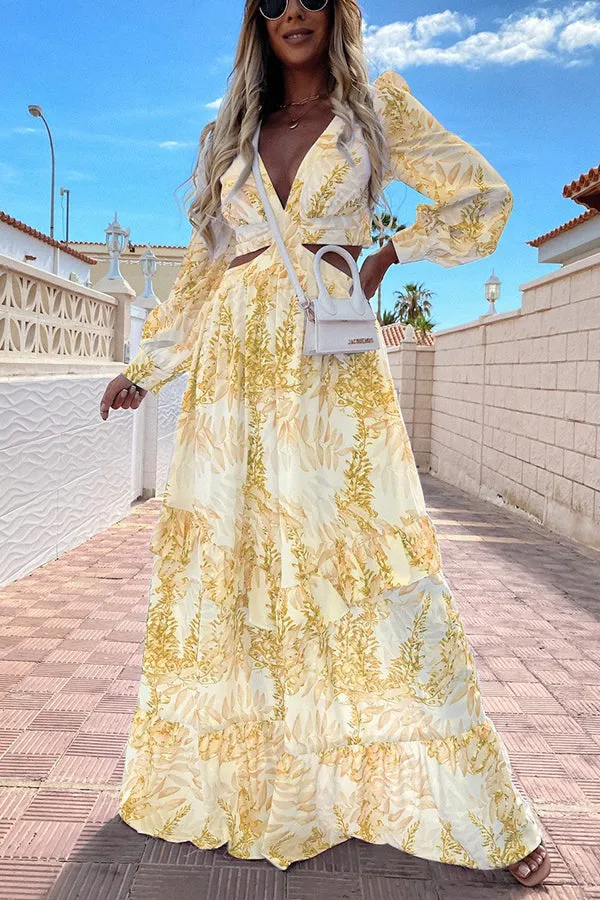 Lilipretty Oceans of Love Cutout Maxi Dress