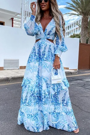 Lilipretty Oceans of Love Cutout Maxi Dress