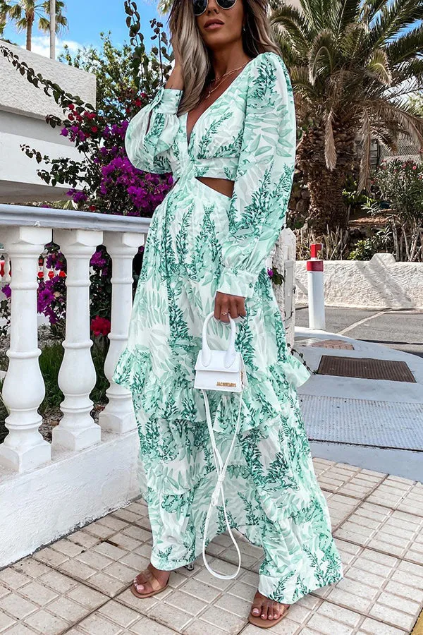 Lilipretty Oceans of Love Cutout Maxi Dress