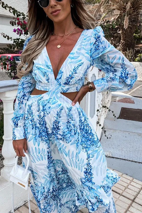 Lilipretty Oceans of Love Cutout Maxi Dress